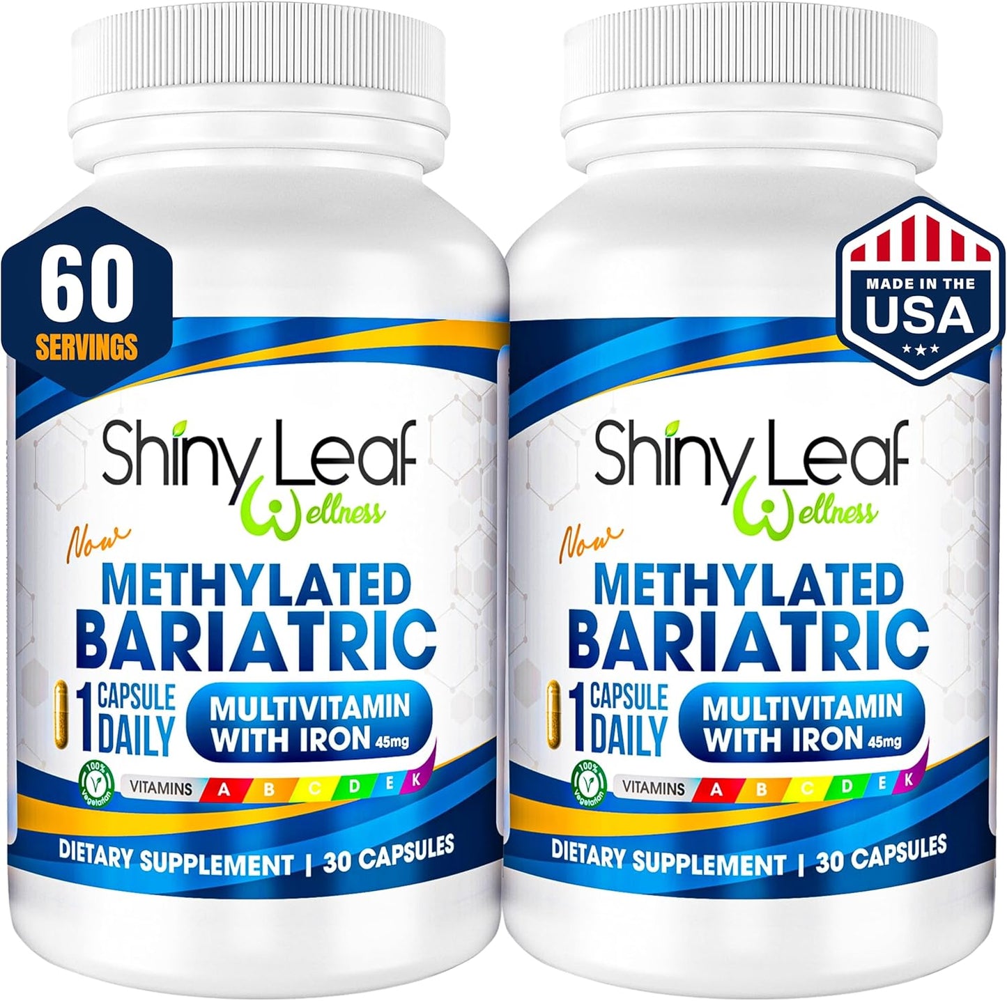 Methylated Bariatric Multivitamin with 45mg Iron Daily Capsule