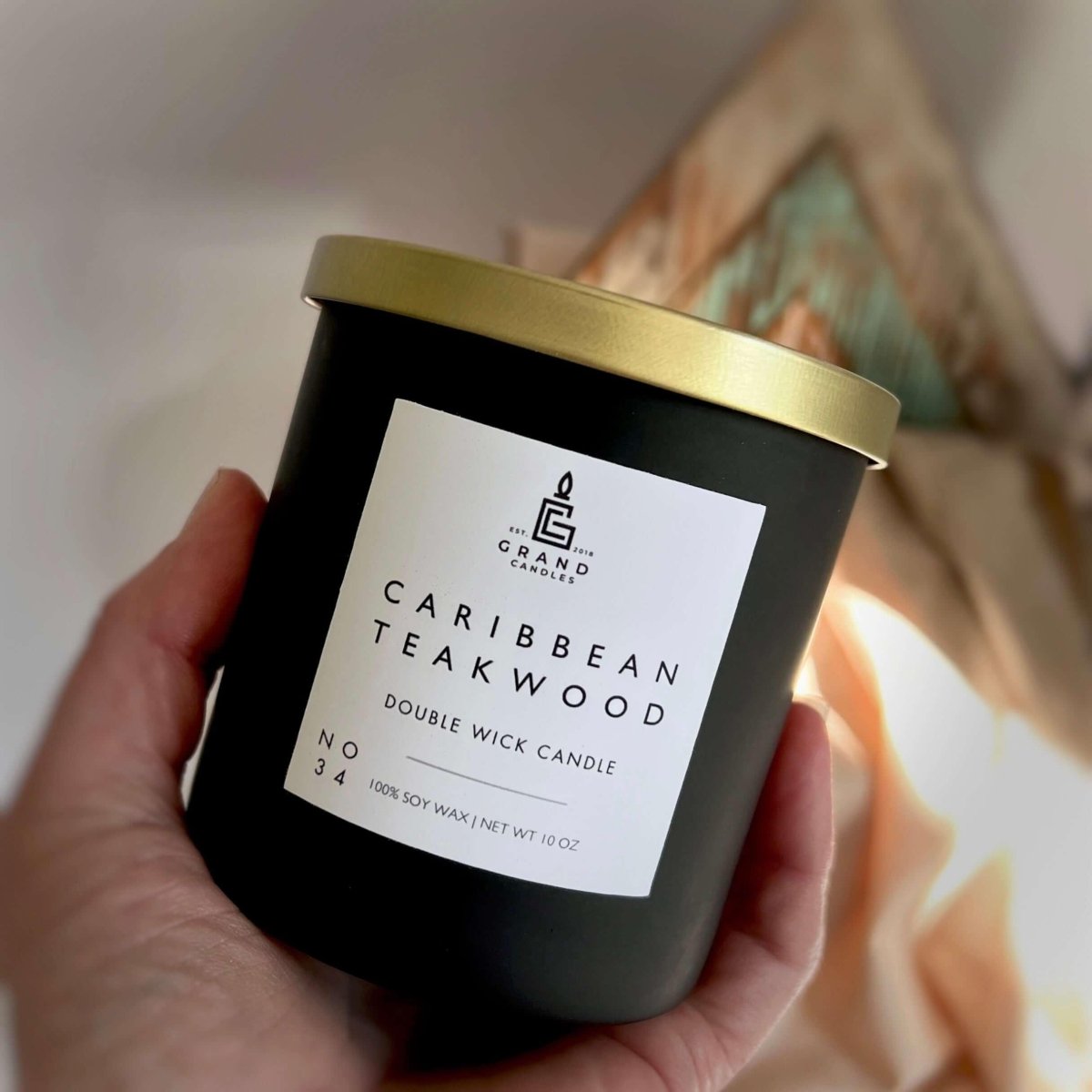 Caribbean Teakwood Soy Candle