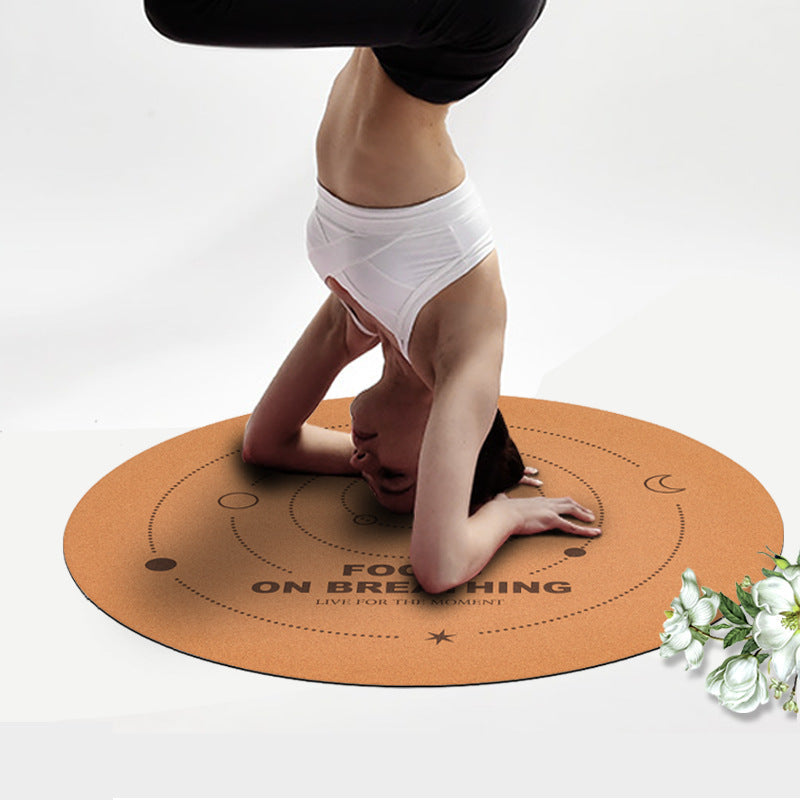 Eco-Friendly Cork Natural Rubber Non-Slip Meditation Mat Practice