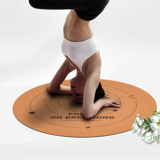 Eco-Friendly Cork Natural Rubber Non-Slip Meditation Mat Practice