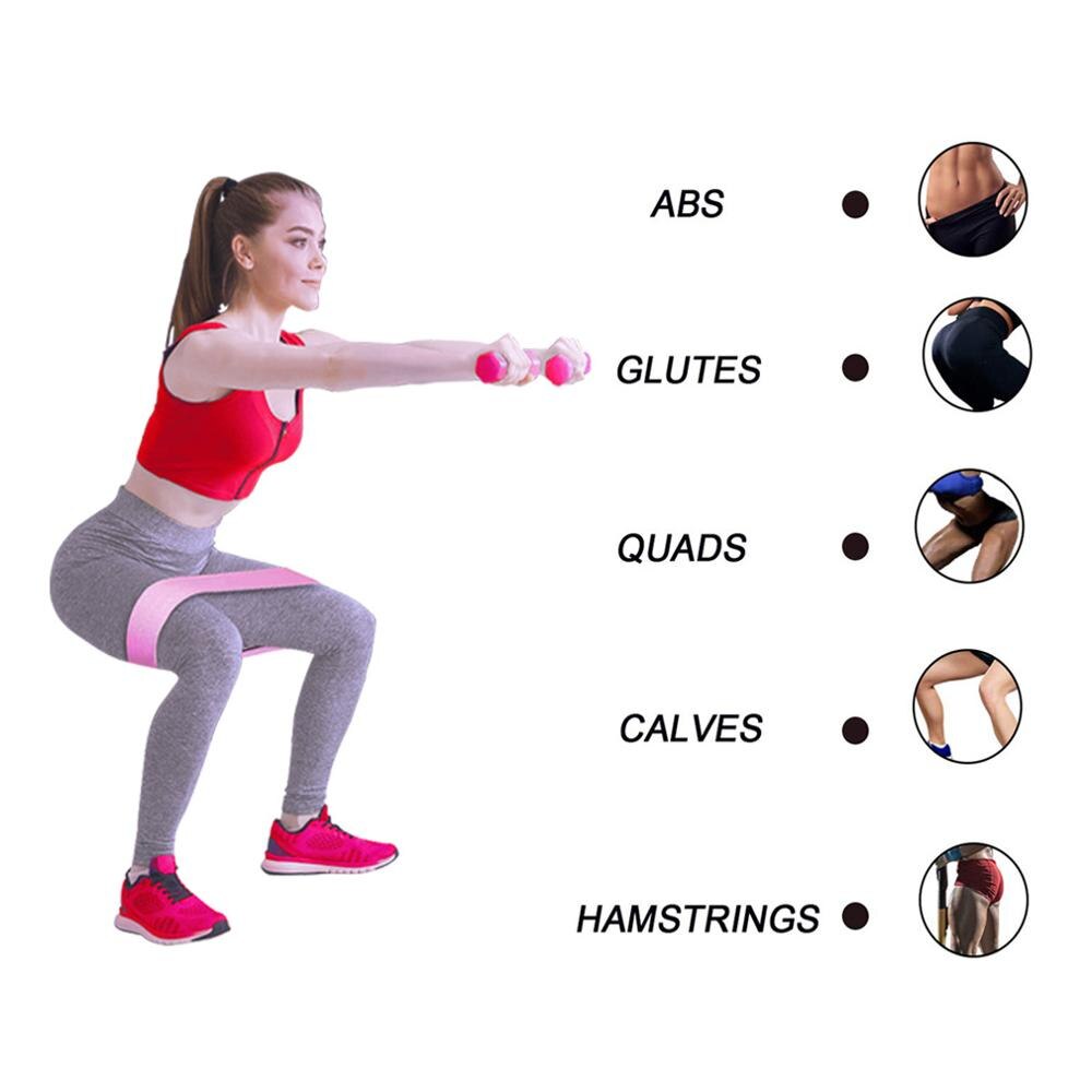 Three-Piece Resistance Bands Set Elastic Fitness Exercise Equipment