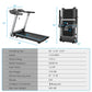 Italian Folding Treadmill with Heart Rate Belt Monitor