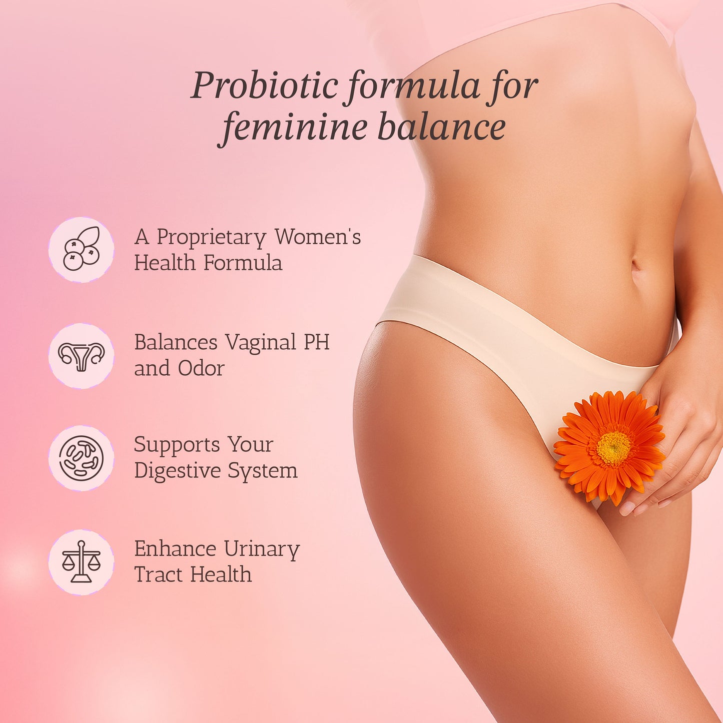 Women's Pro-Daily Probiotic Daily Wellness Support Supplement Capsules
