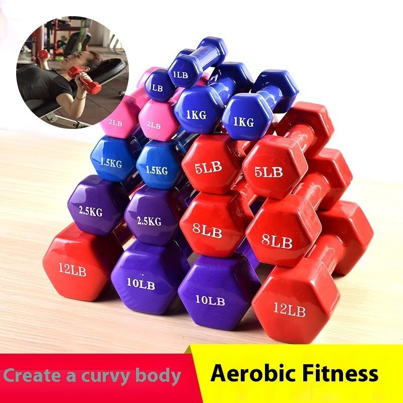 Hexagonal Dumbbell Home Fitness Strength Training Exercise Weight