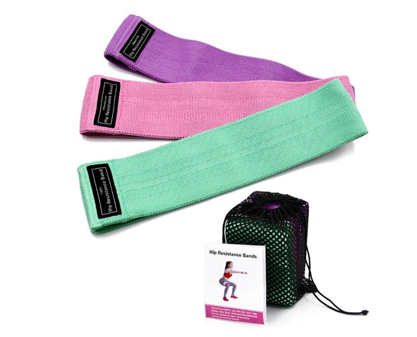 Three-Piece Resistance Bands Set Elastic Fitness Exercise Equipment