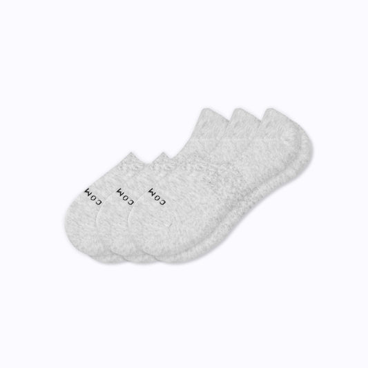 Combed Cotton No Show Socks - 3 Pack