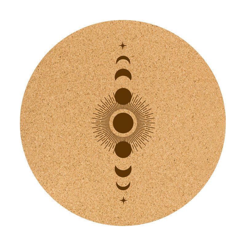 Eco-Friendly Cork Natural Rubber Non-Slip Meditation Mat Practice