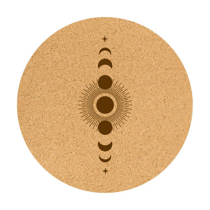Eco-Friendly Cork Natural Rubber Non-Slip Meditation Mat Practice