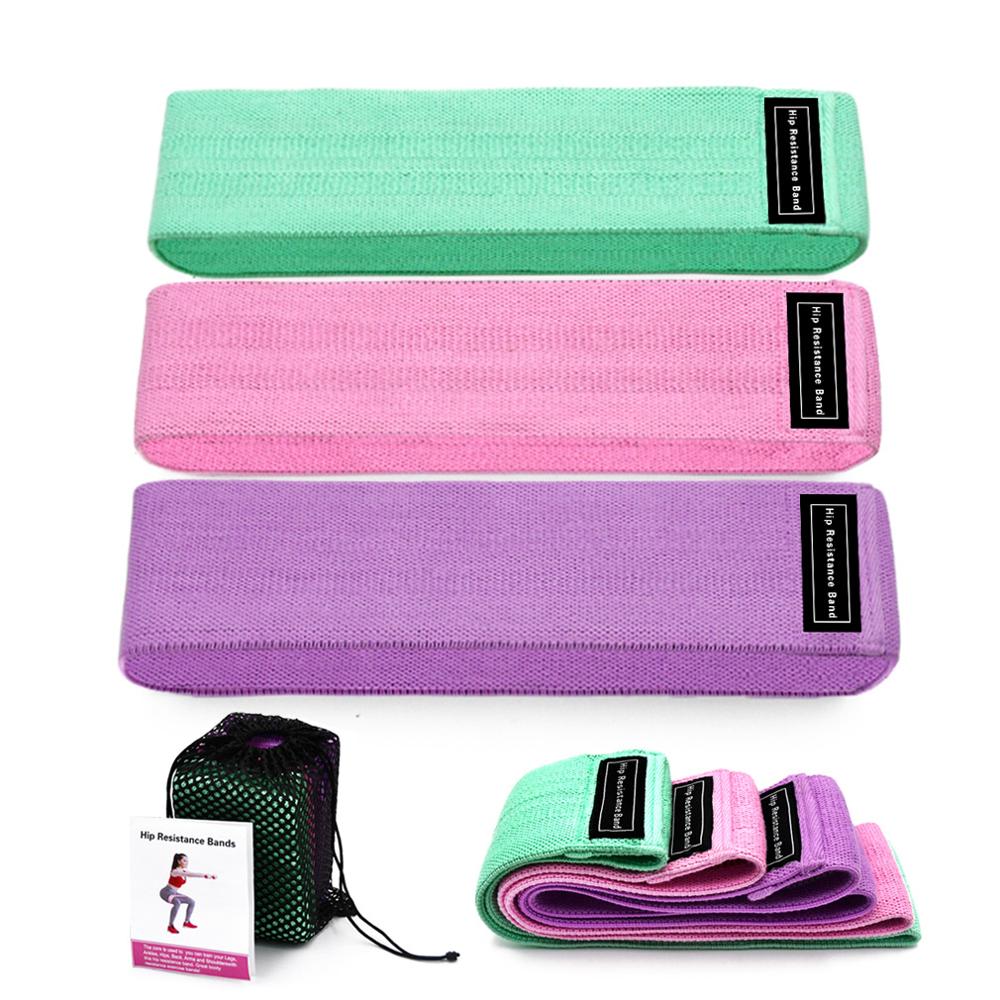 Three-Piece Resistance Bands Set Elastic Fitness Exercise Equipment