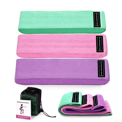 Three-Piece Resistance Bands Set Elastic Fitness Exercise Equipment