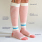 CloudCotton Compression Socks - Stripes
