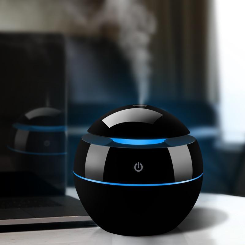 Ultrasonic Wood Aroma Diffuser LED Air Humidifier Essential Oil