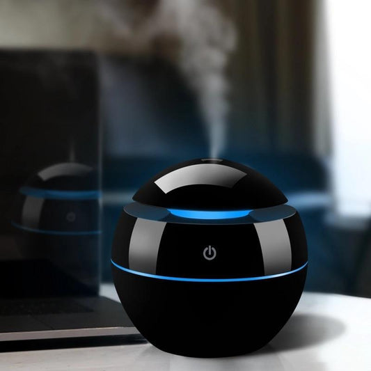 Ultrasonic Wood Aroma Diffuser LED Air Humidifier Essential Oil