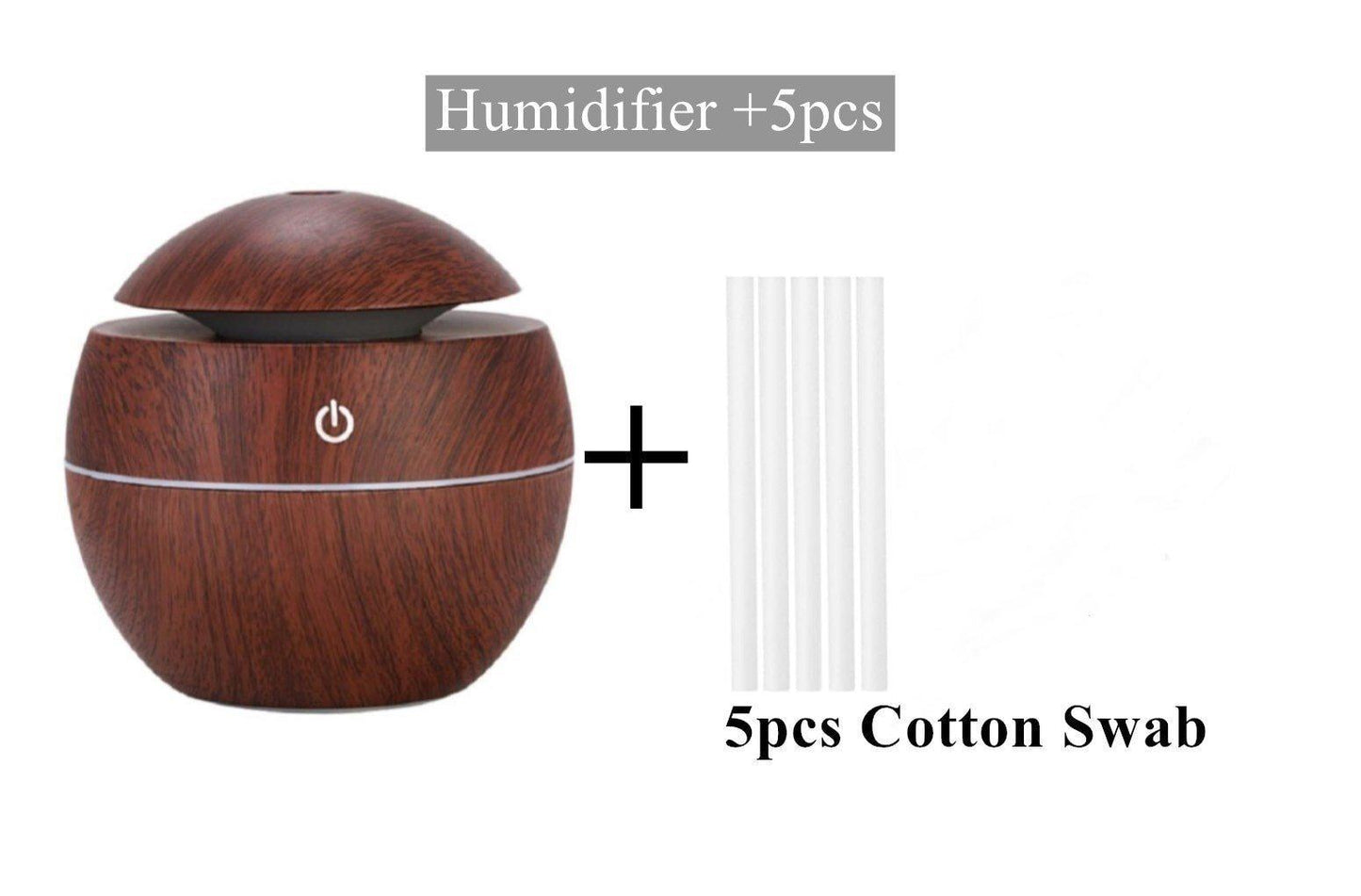 Ultrasonic Wood Aroma Diffuser LED Air Humidifier Essential Oil