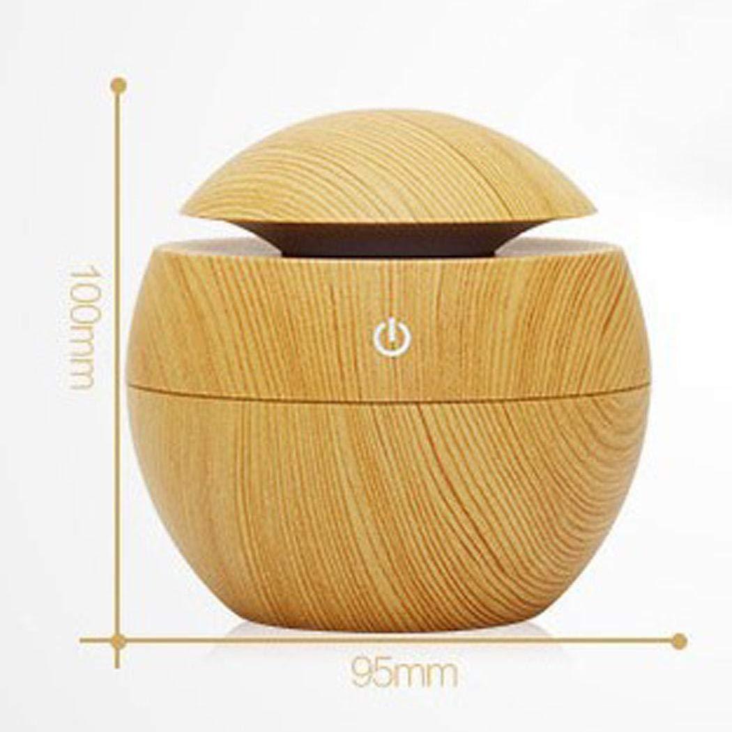 Ultrasonic Wood Aroma Diffuser LED Air Humidifier Essential Oil
