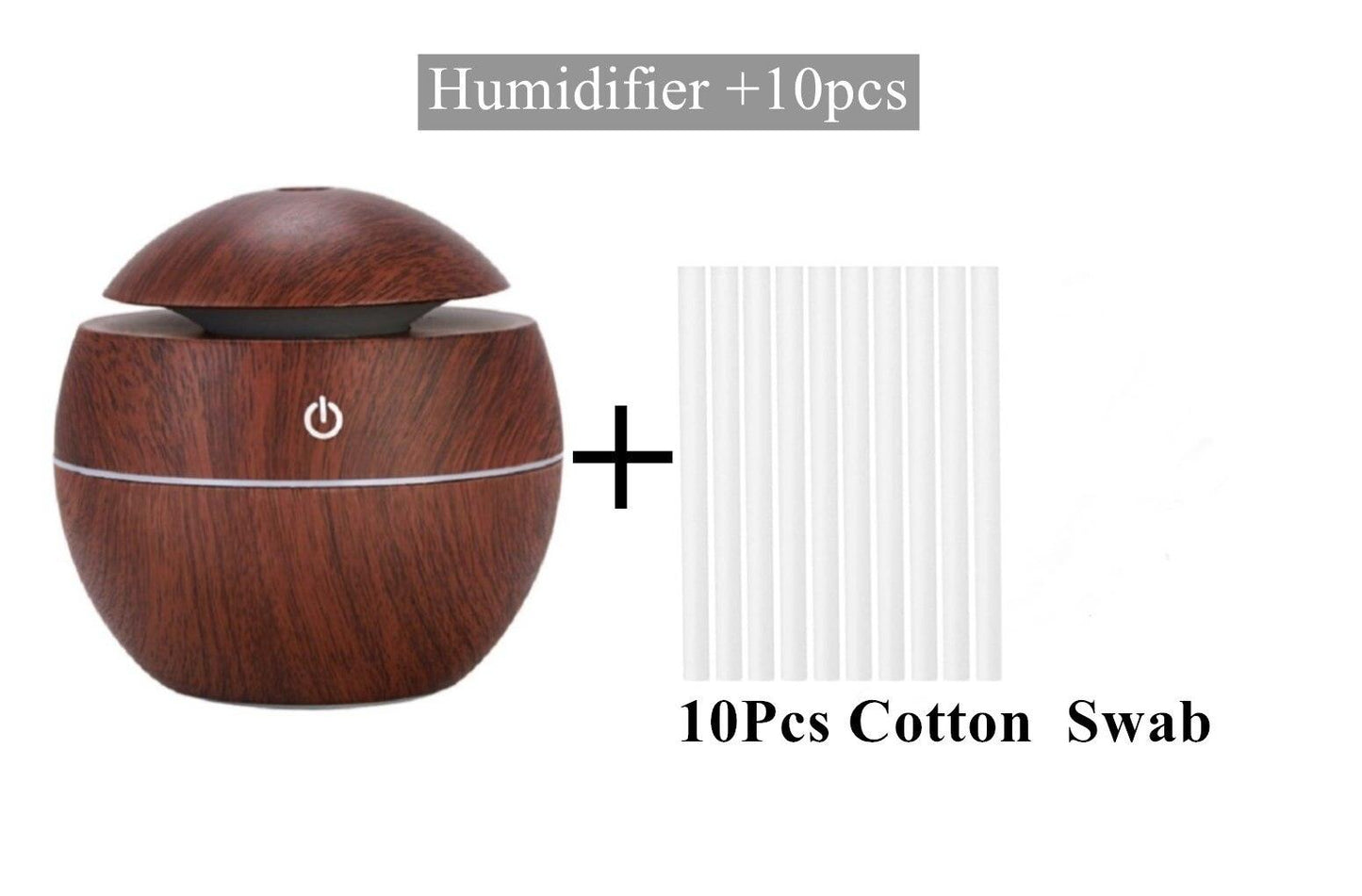 Ultrasonic Wood Aroma Diffuser LED Air Humidifier Essential Oil
