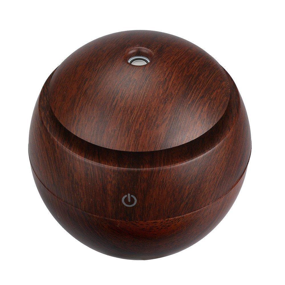 Ultrasonic Wood Aroma Diffuser LED Air Humidifier Essential Oil
