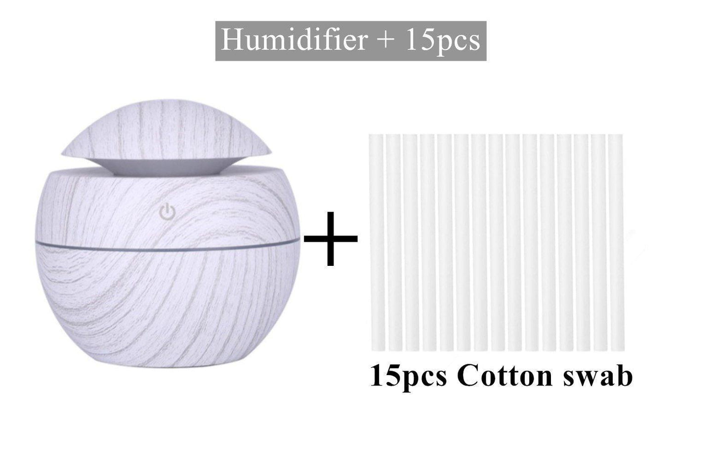 Ultrasonic Wood Aroma Diffuser LED Air Humidifier Essential Oil