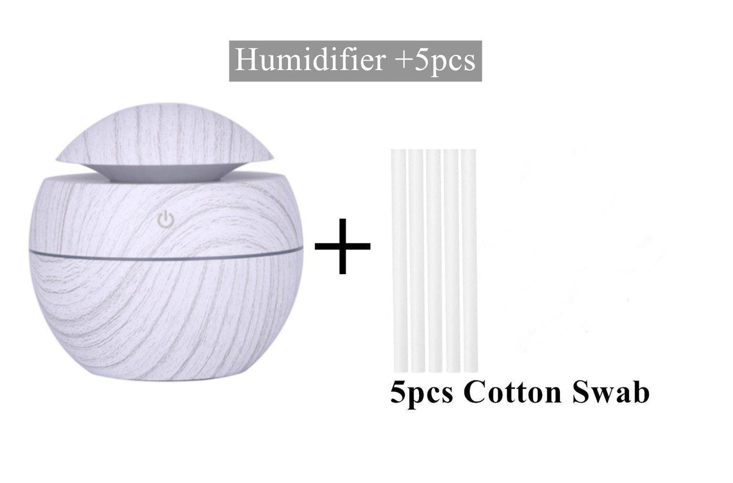 Ultrasonic Wood Aroma Diffuser LED Air Humidifier Essential Oil