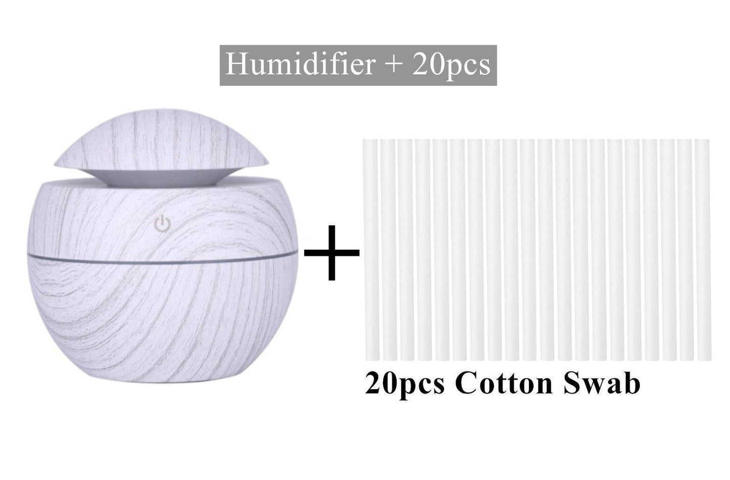 Ultrasonic Wood Aroma Diffuser LED Air Humidifier Essential Oil