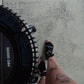 Lace Up Yoga Socks - Black/White