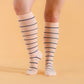 Knee-High Compression Socks - 3 Pack Stripes