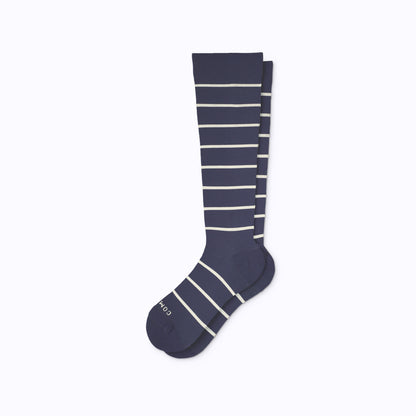 Knee-High Compression Socks - Stripes (20-30 mmHg)