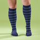 Knee-High Compression Socks - Stripes (20-30 mmHg)