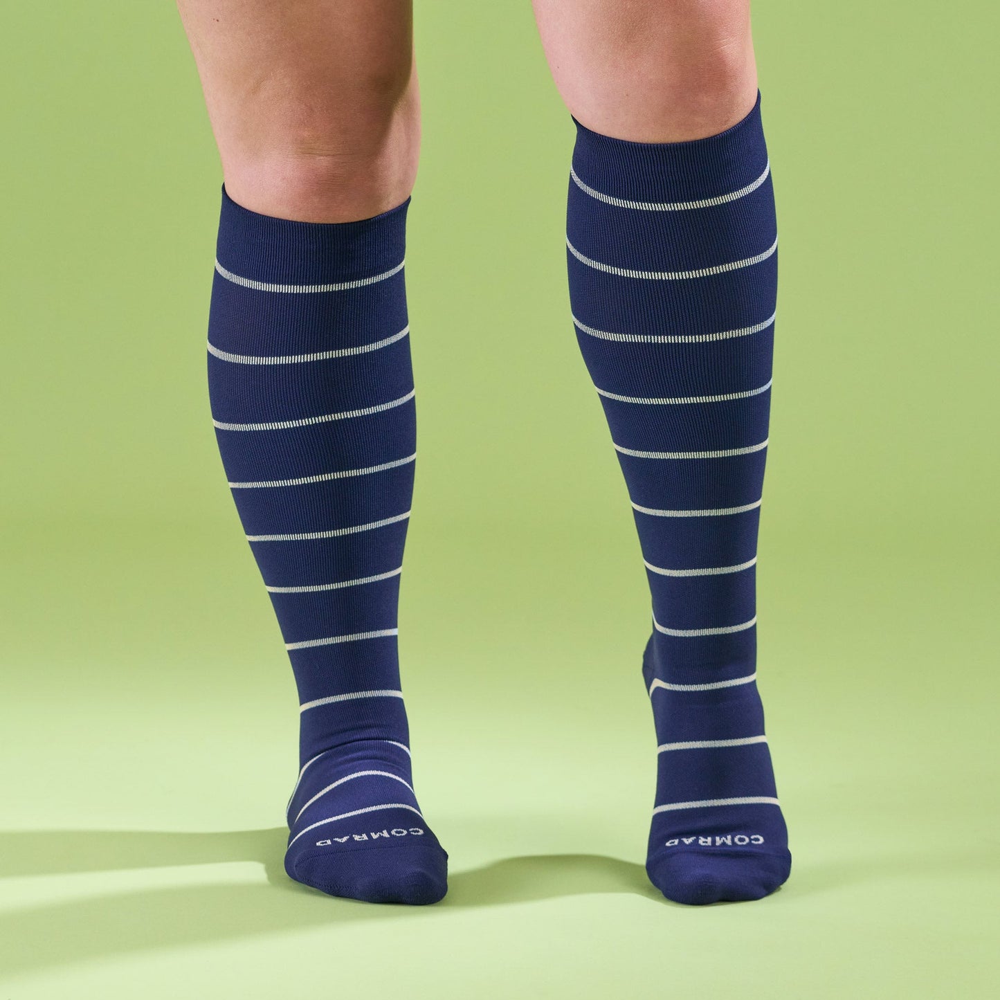 Knee-High Compression Socks - Stripes (20-30 mmHg)