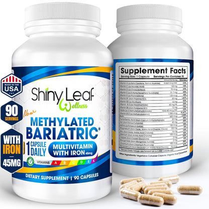 Methylated Bariatric Multivitamin with 45mg Iron Daily Capsule