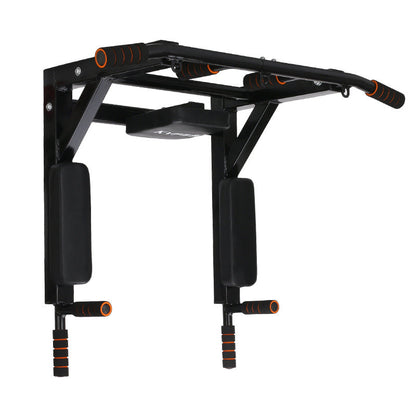 Wall Mounted Pull-Up Station Parallel Bars Sandbag Rack