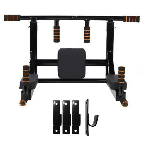Wall Mounted Pull-Up Station Parallel Bars Sandbag Rack
