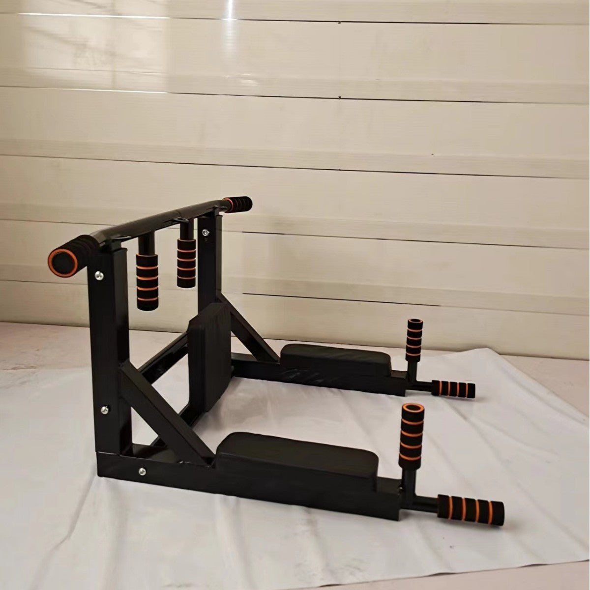 Wall Mounted Pull-Up Station Parallel Bars Sandbag Rack