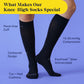 Knee-High Compression Socks - 3 Pack Solids Black/Rose/White