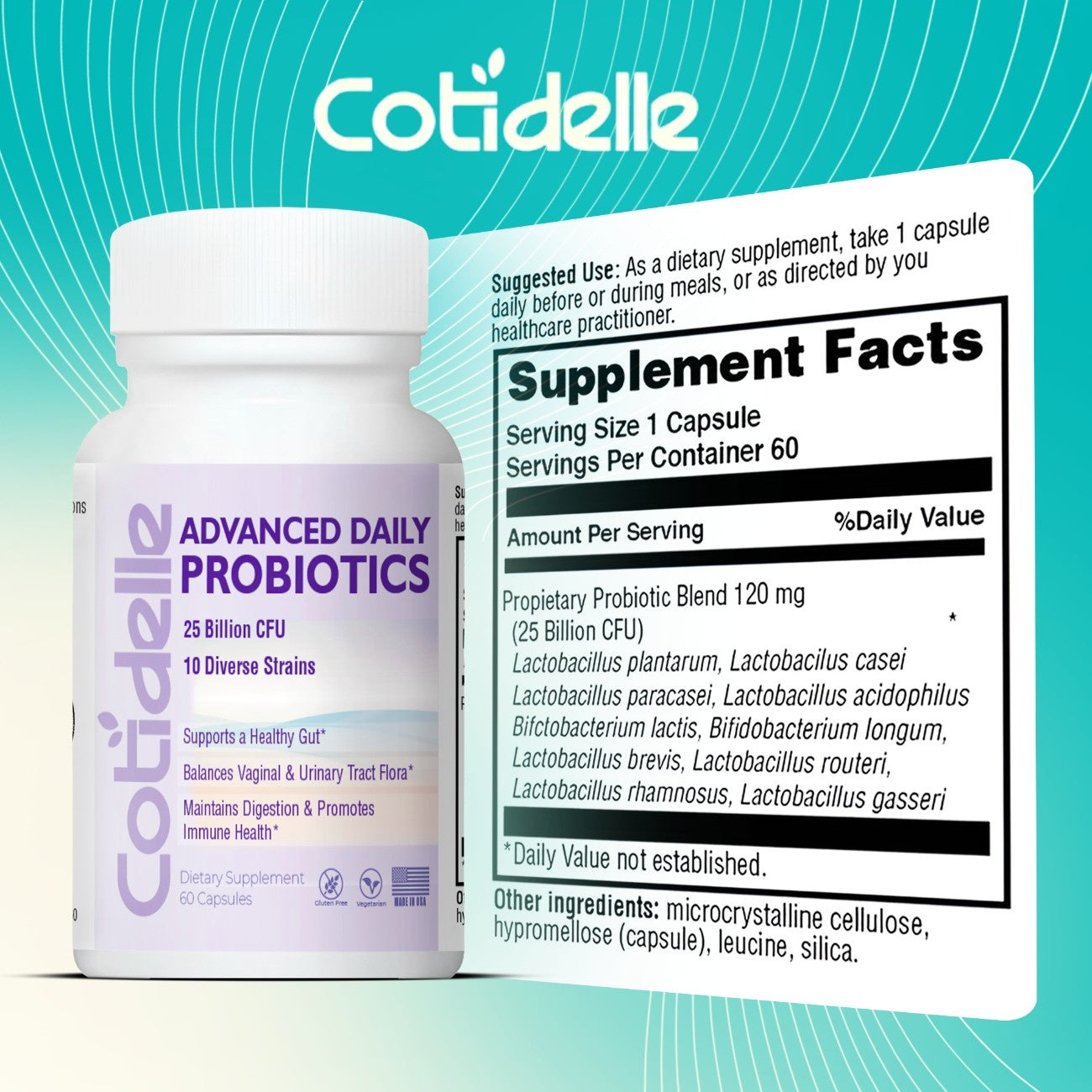 Advanced Women's Probiotic Gut and Vaginal Health Support