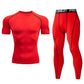 Men's Compression Fitness Gear Gym Performance Activewear Set