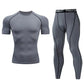 Men's Compression Fitness Gear Gym Performance Activewear Set