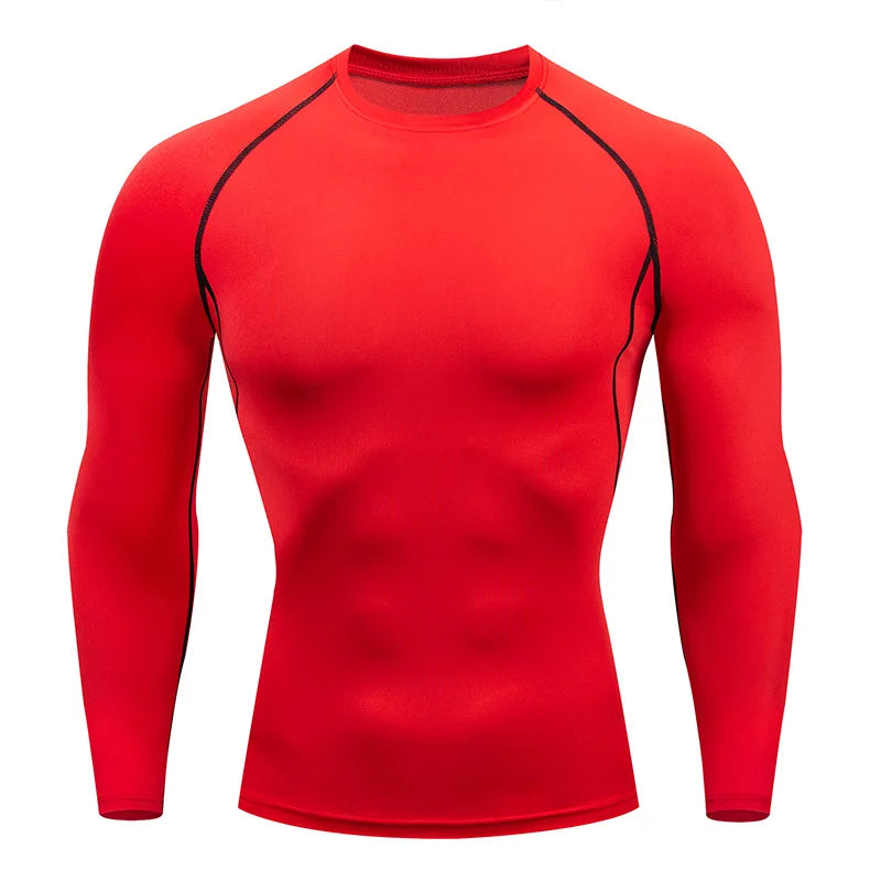 Men's Spring Autumn Long Sleeve Fitness Training Tee