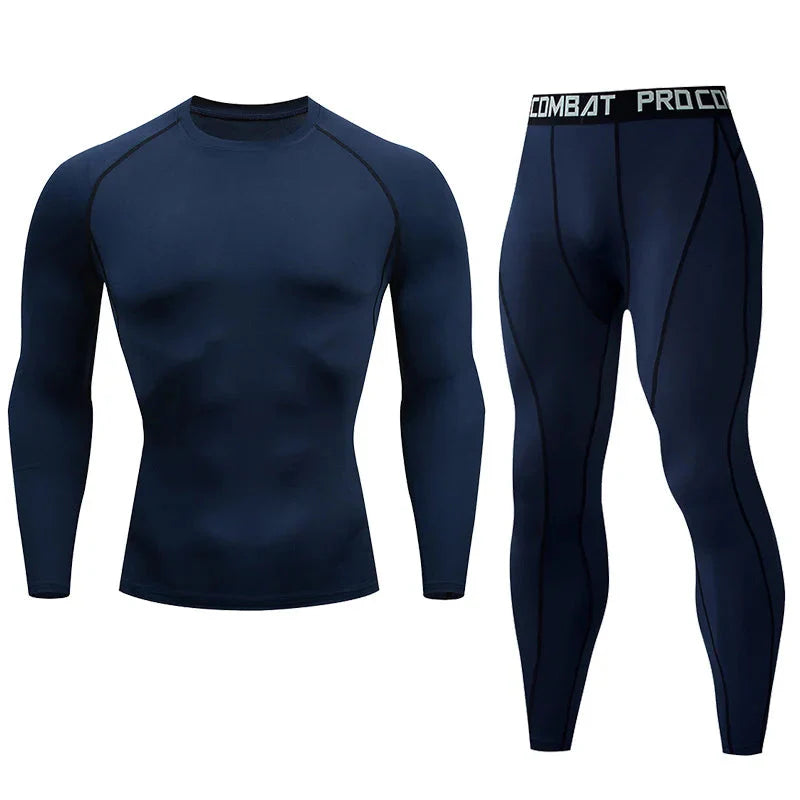 Men's Compression Fitness Gear Gym Performance Activewear Set