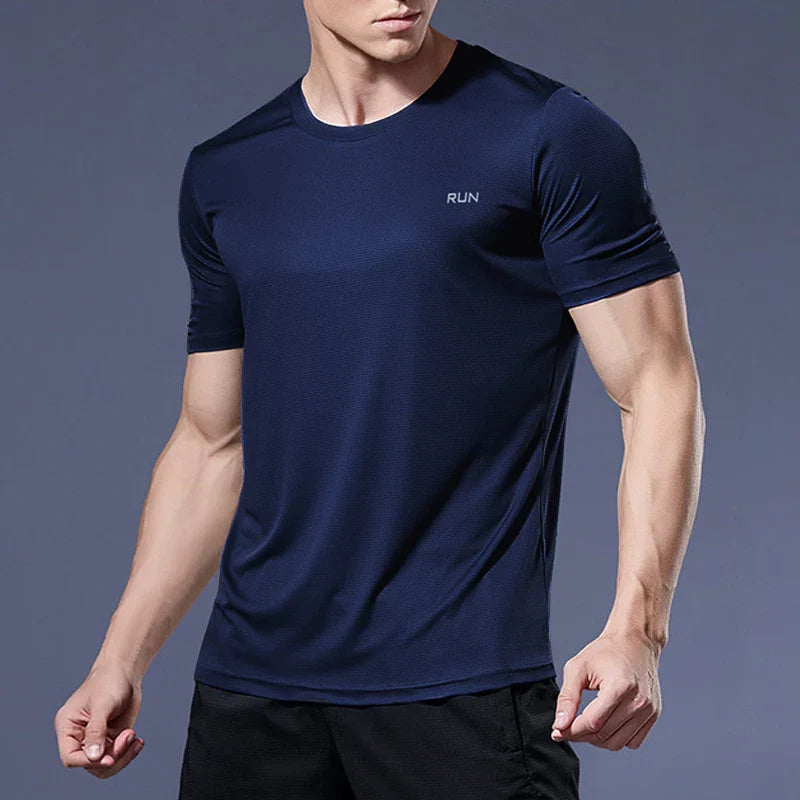 Men's Performance Running Tee Lightweight Athletic Workout Shirt