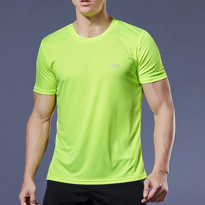 Men's Performance Running Tee Lightweight Athletic Workout Shirt