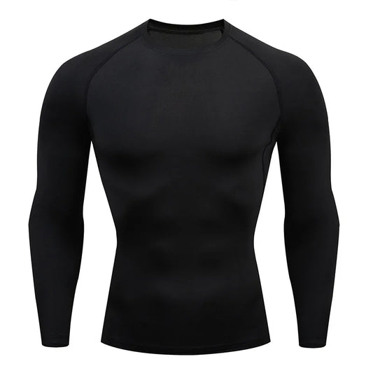 Men's Spring Autumn Long Sleeve Fitness Training Tee
