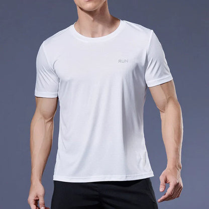 Men's Performance Running Tee Lightweight Athletic Workout Shirt