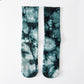Yoga Socks Women Cotton Tie-dye Towel Silicone Non-slip Pilates Grip Crew Sock
