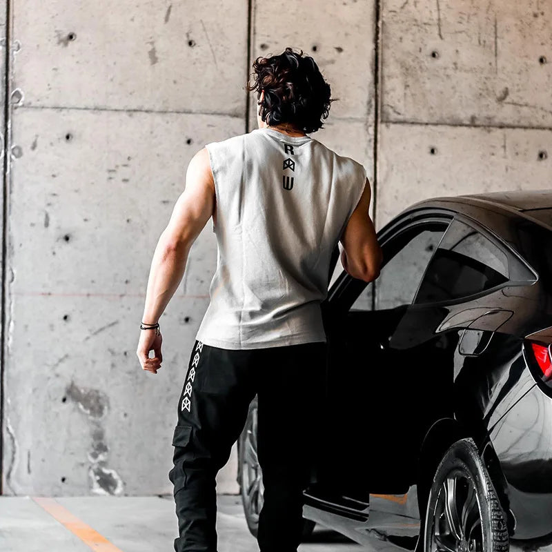 Men's Performance Sleeveless Shirt Lightweight Fitness Activewear