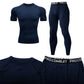 Men's Compression Fitness Gear Gym Performance Activewear Set