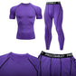 Men's Compression Fitness Gear Gym Performance Activewear Set