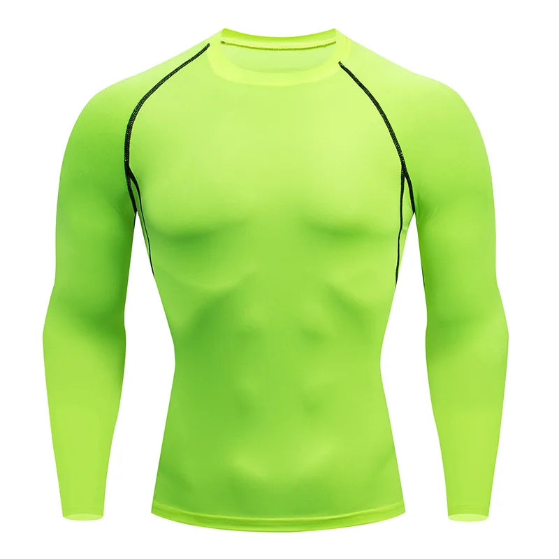 Men's Spring Autumn Long Sleeve Fitness Training Tee