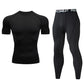 Men's Compression Fitness Gear Gym Performance Activewear Set
