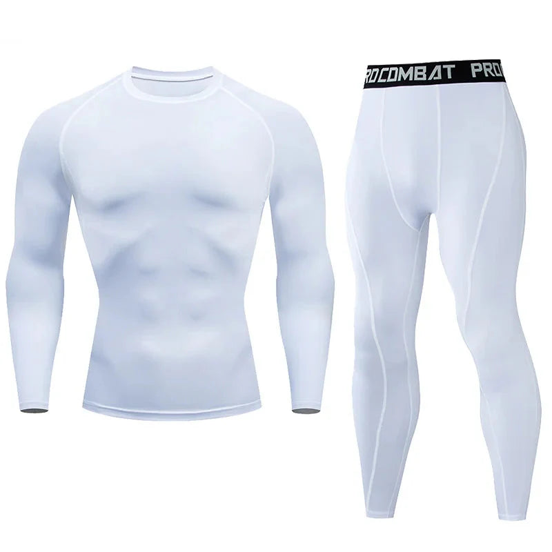Men's Compression Fitness Gear Gym Performance Activewear Set